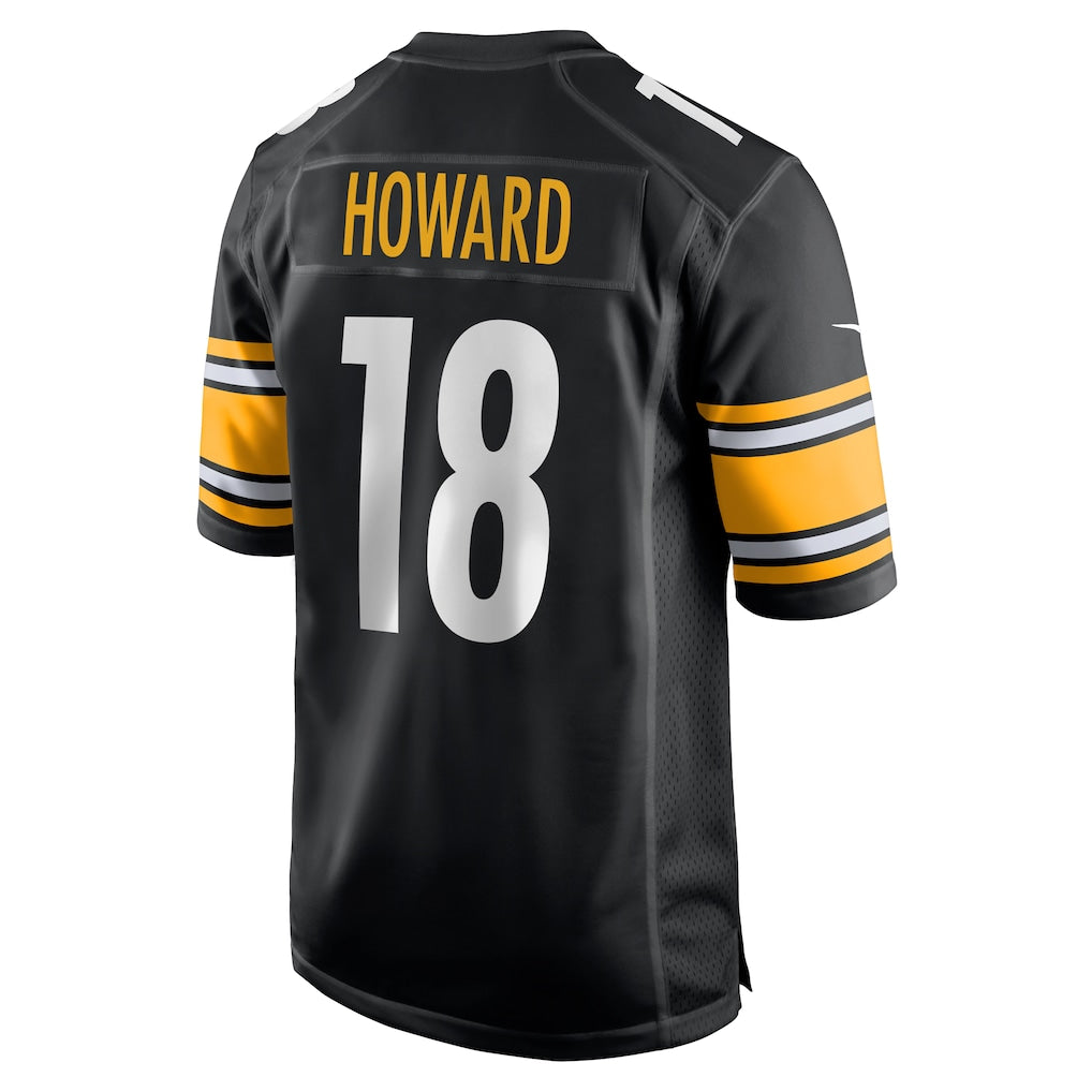 Ndoa P.Steelers #18 Will Howard Black Team Game Jersey