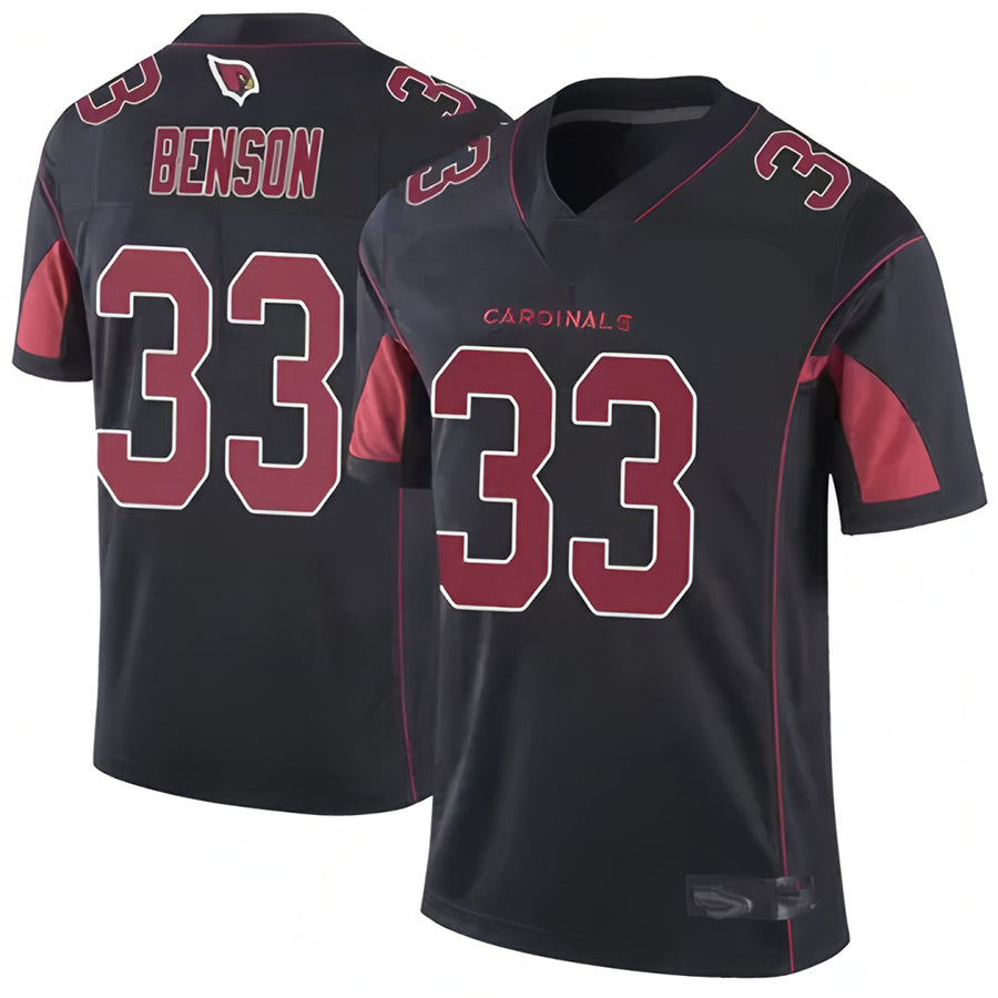 A.Cardinals #33 Trey Benson Player Black Vapor Limited Elite Ndoa Stitched Jerseys