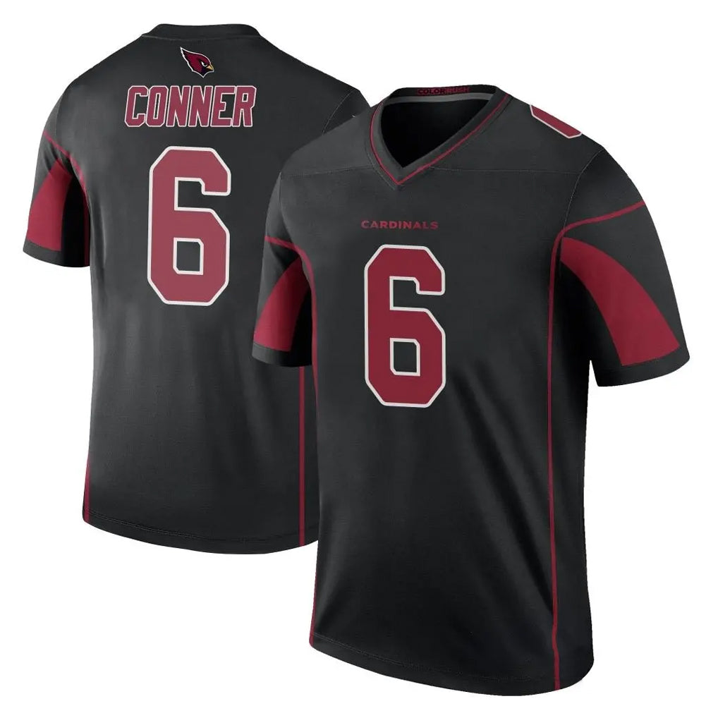 A.Cardinals #6 James Conner Player Black Color Rush Vapor Limited Untouchable Ndoa Stitched Jerseys