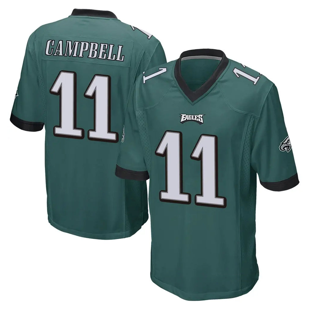 P.Eagles #11 Jihaad Campbell Player Team Color Green Home Game Ndoa Stitched Jerseys