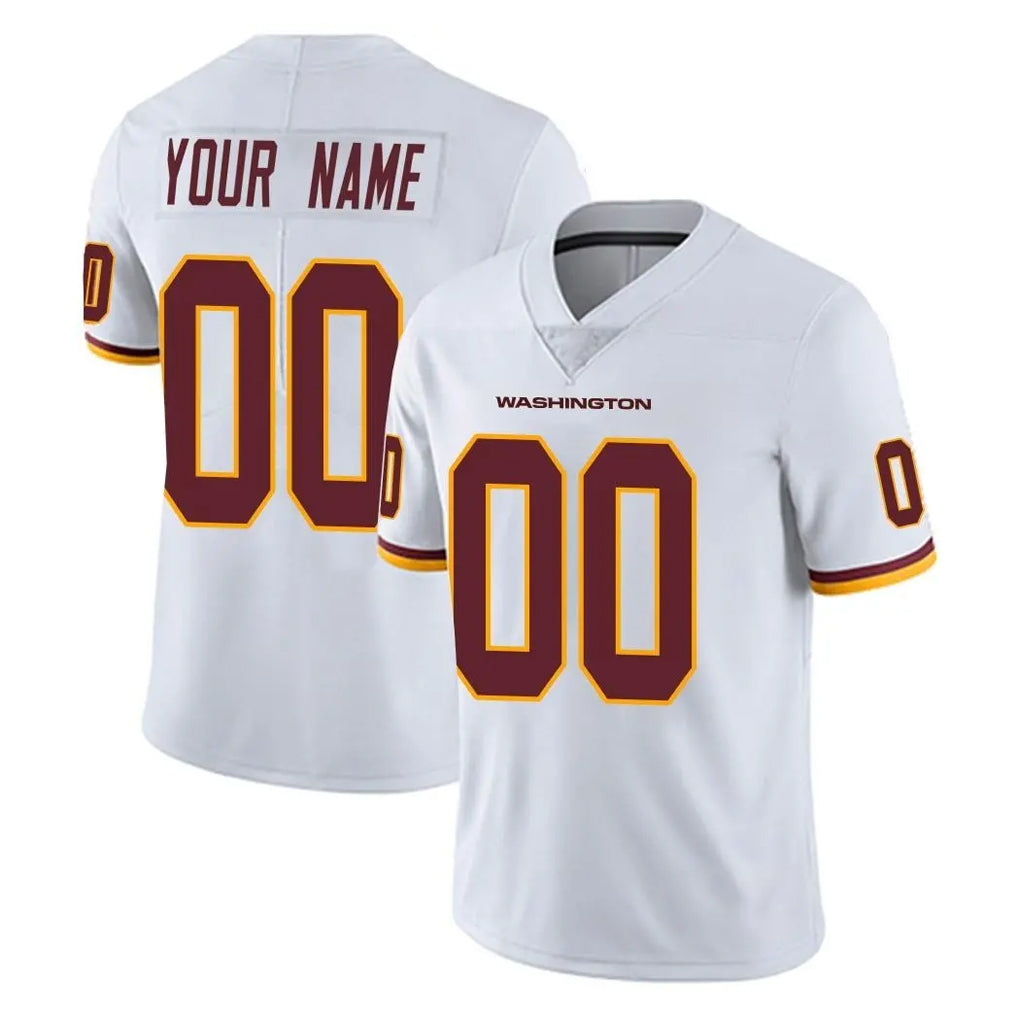 Custom W.Commanders White Limited Vapor Untouchable Home Game Any Name & Numbers Ndoa Stitched Jerseys