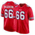 B.Bills #66 Connor McGovern Player Red Home Game Ndoa Stitched Jerseys