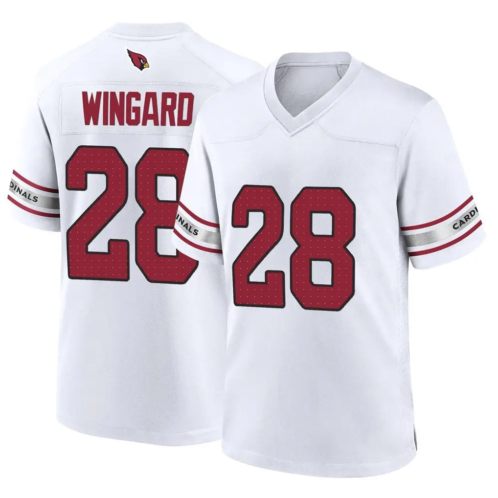A.Cardinals #28 Andrew Wingard Player White Home Game Stitched Jerseys
