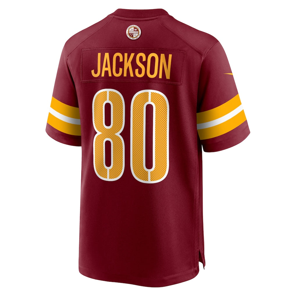Ndoa W.Commanders #80 Tyree Jackson Burgundy Team Game Jersey