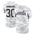 C.Panthers #30 Chuba Hubbard Player Arctic Camo Salute to Service T-Shirt Hoodies Ndoa Stitched Jerseys