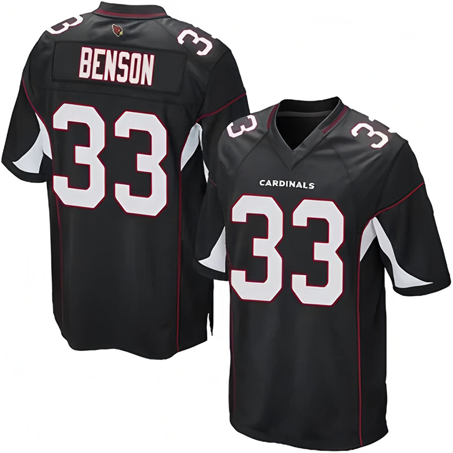 A.Cardinals #33 Trey Benson Player Black Alternate Game Ndoa Stitched Jerseys