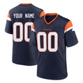 Custom D.Broncos Navy Home Game Any Name & Numbers Ndoa Stitched Jerseys