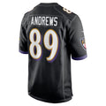 B.Ravens #89 Mark Andrews Player Black Alternate Home Game Ndoa Stitched Jerseys