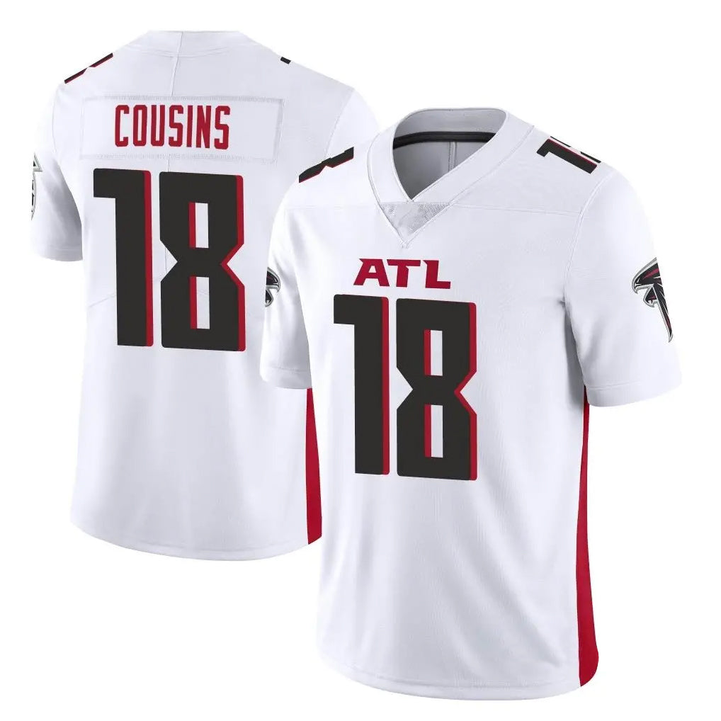 A.Falcons #18 Kirk Cousins Player White Vapor Untouchable Limited Home Game Ndoa Stitched Jerseys