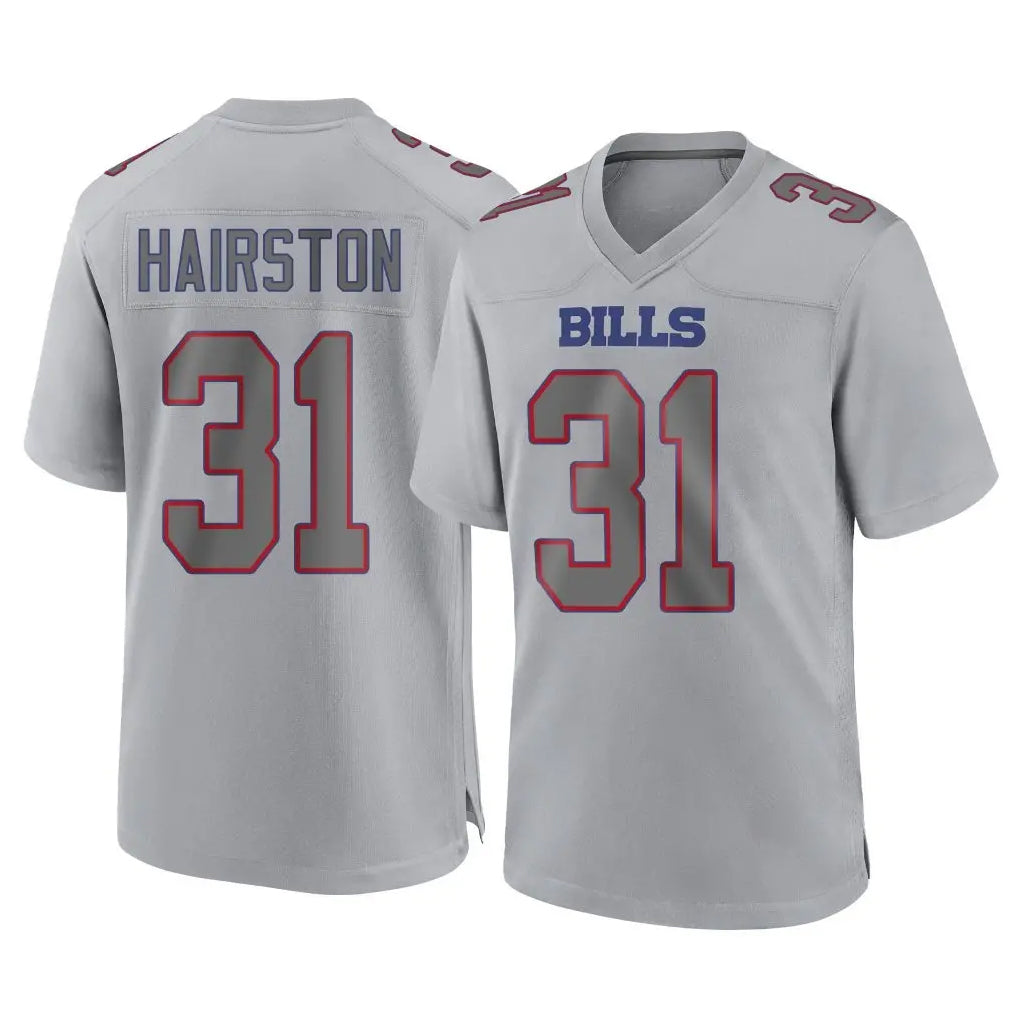 B.Bills #31 Maxwell Hairston Player Gray Fashion Home Game Ndoa Stitched Jerseys