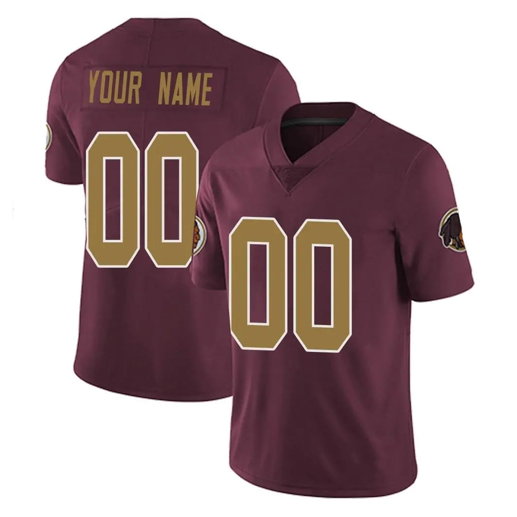 Custom W.Commanders Burgundy Alternate Vapor Untouchable Home Game Any Name & Numbers Ndoa Stitched Jerseys