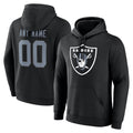 Custom LV.Raiders Black LOGO Pullover Hoodies Home Game Any Name & Numbers Ndoa Stitched Jerseys