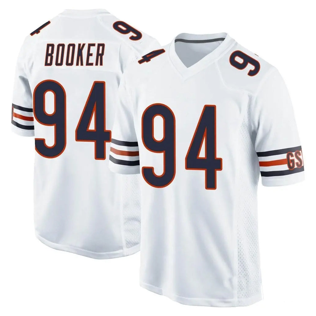 C.Bears #94 Austin Booker Player White Home Game Ndoa Stitched Jerseys