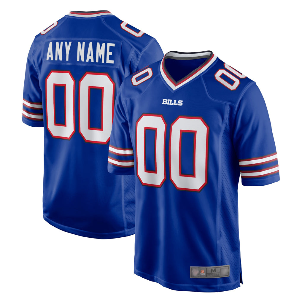 Custom B.Bills Royal Home Game Any Name & Numbers Ndoa Stitched Jerseys