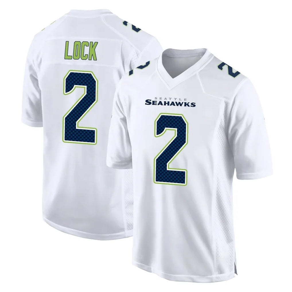 S.Seahawks #2 Drew Lock Player White Tundra Fashion Home Game Ndoa Stitched Jerseys