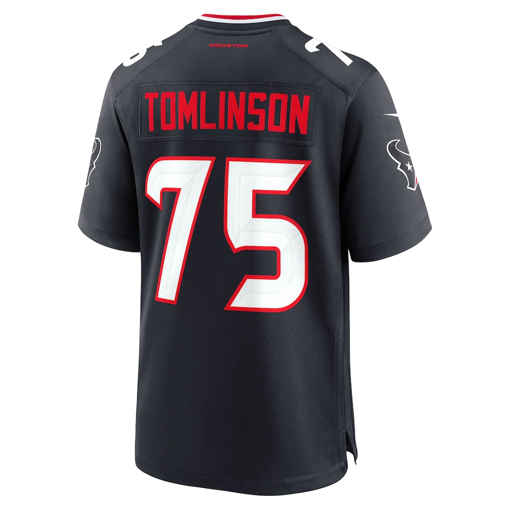 Ndoa H.Texans #75 Laken Tomlinson Navy Team Game Jersey