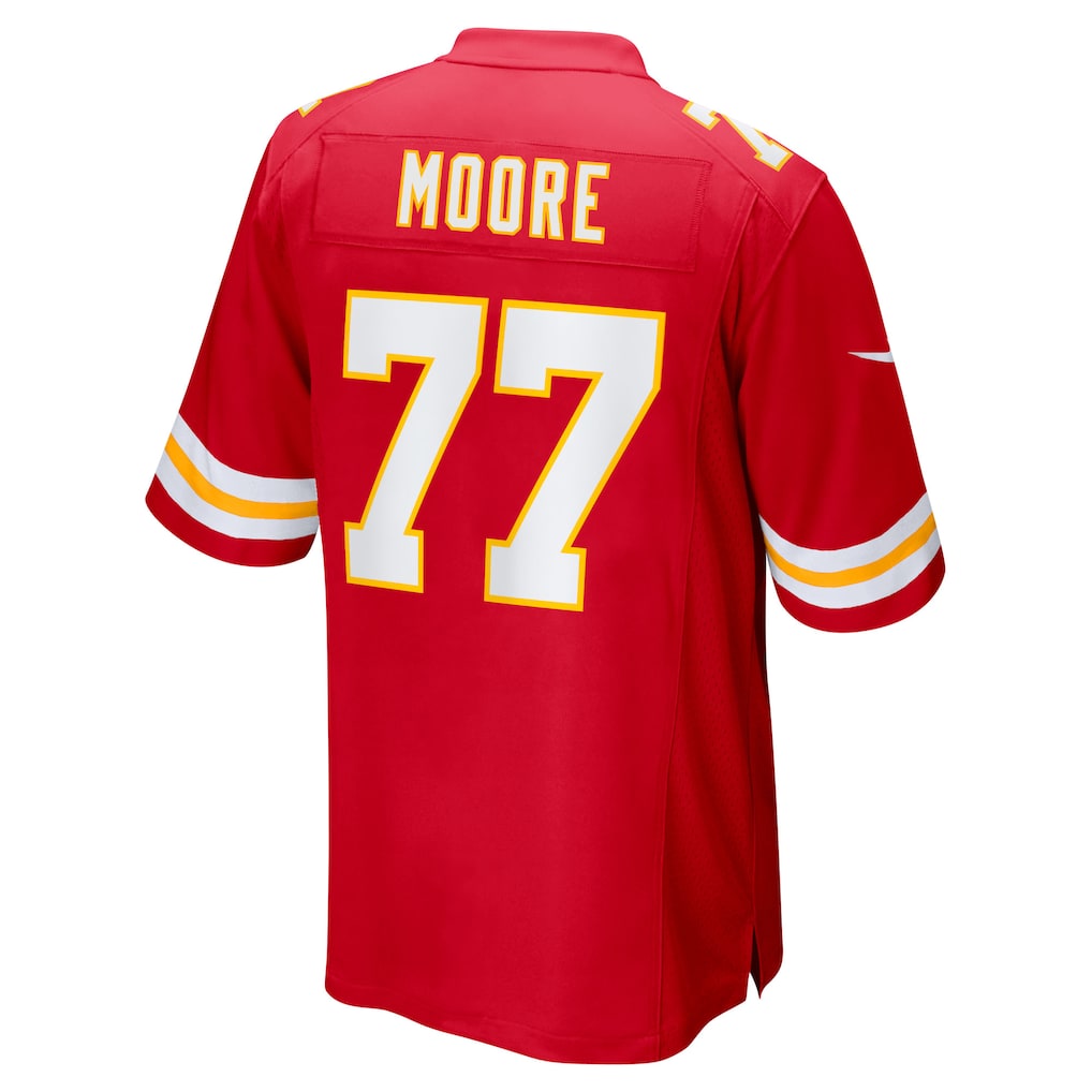 Ndoa KC.Chiefs #77 Jaylon Moore Red Team Game Jersey