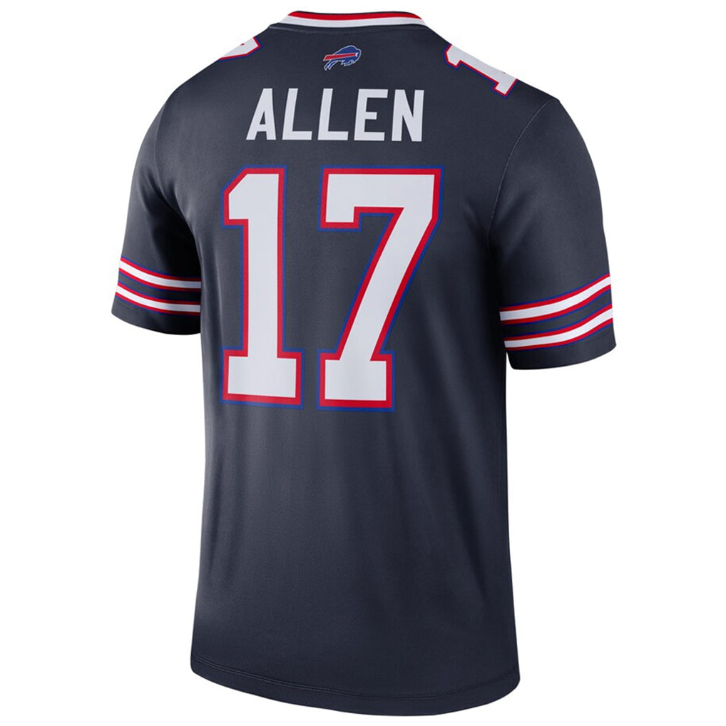 B.Bills #17 Josh Allen Player Navy Inverted  Legend Game Ndoa Stitched Jerseys