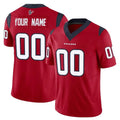 Custom H.Texans Red Limited Vapor F.U.S.E. Home Game Any Name & Numbers Ndoa Stitched Jerseys