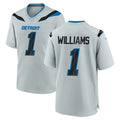 D.Lions #1 Jameson Williams Player Silver 2026 Rivalries Collection Home Game Ndoa Stitched Jerseys