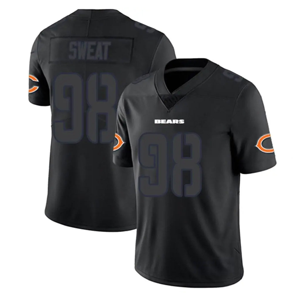 C.Bears #98 Montez Sweat Player Black Impact Limited Game Ndoa Stitched Jerseys