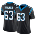 C.Panthers #63 Rasheed Walker Player Black Vapor F.U.S.E. Limited Home Game Ndoa Stitched Jerseys