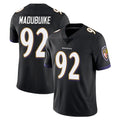 B.Ravens #92 Nnamdi Madubuike Player Black Vapor Untouchable Limited Home Game Ndoa Stitched Jerseys