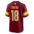 Ndoa W.Commanders #18 Tyler Owens Burgundy Team Game Jersey