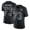M.Dolphins #73 Austin Jackson Player Black Limited 2026 Salute to Service Home Game Ndoa Stitched Jerseys