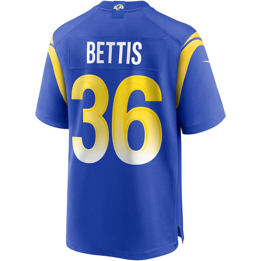 Ndoa LA.Rams #36 Jerome Bettis Royal Game Retired Player Jersey