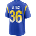 Ndoa LA.Rams #36 Jerome Bettis Royal Game Retired Player Jersey