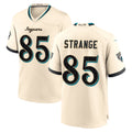 J.Jaguars #85 Brenton Strange Player Natural 2026 Rivalries Collection Game Ndoa Stitched Jerseys