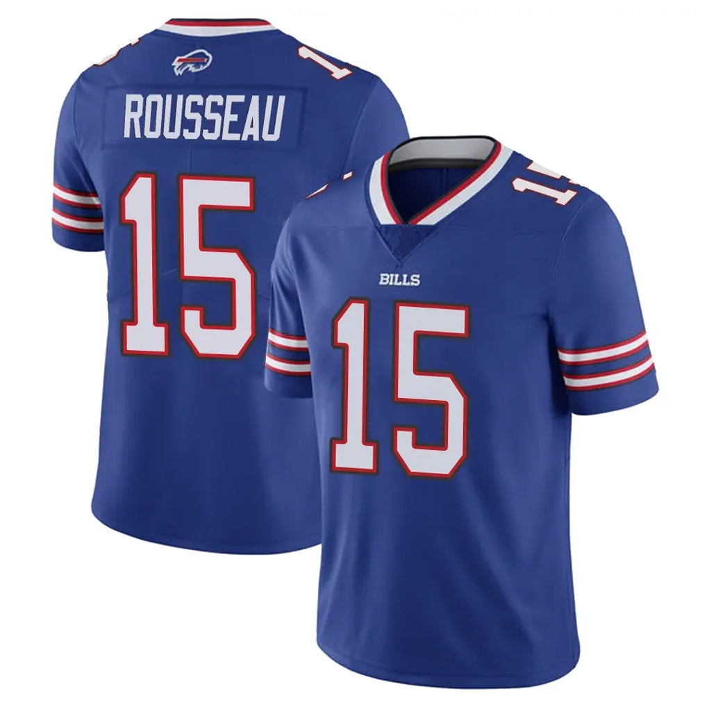 B.Bills #15 Greg Rousseau Player Royal Vapor Untouchable Limited Ndoa Stitched Jerseys