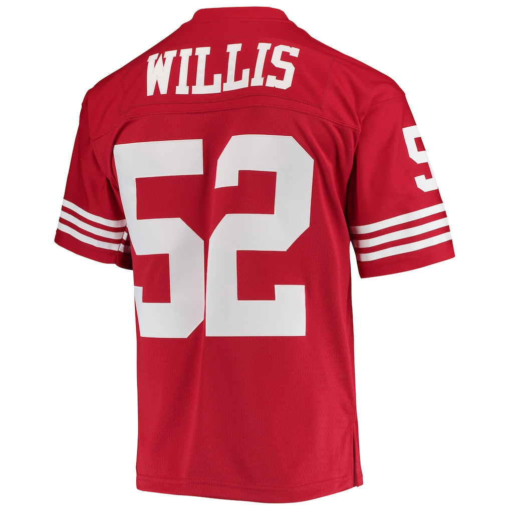 Ndoa SF.49ers #52 Patrick Willis Mitchell & Ness Scarlet Legacy Replica Jersey