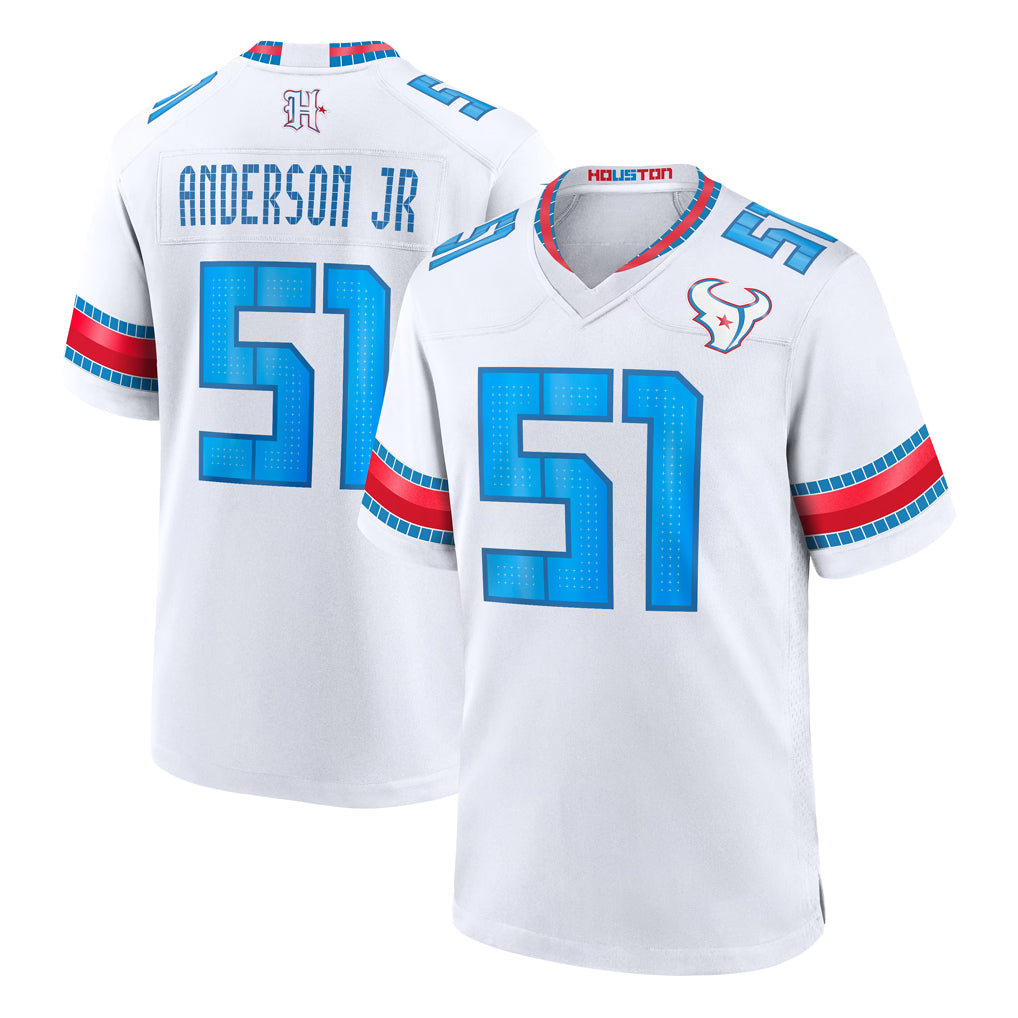 H.Texans #51 Will Anderson Jr. Player Whtie 2026 Rivalries Vapor Home Game Ndoa Stitched jerseys