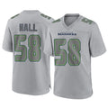 S.Seahawks #58 Derick Hall Player Gray Atmosphere Fashion Home Game Ndoa Stitched Jerseys