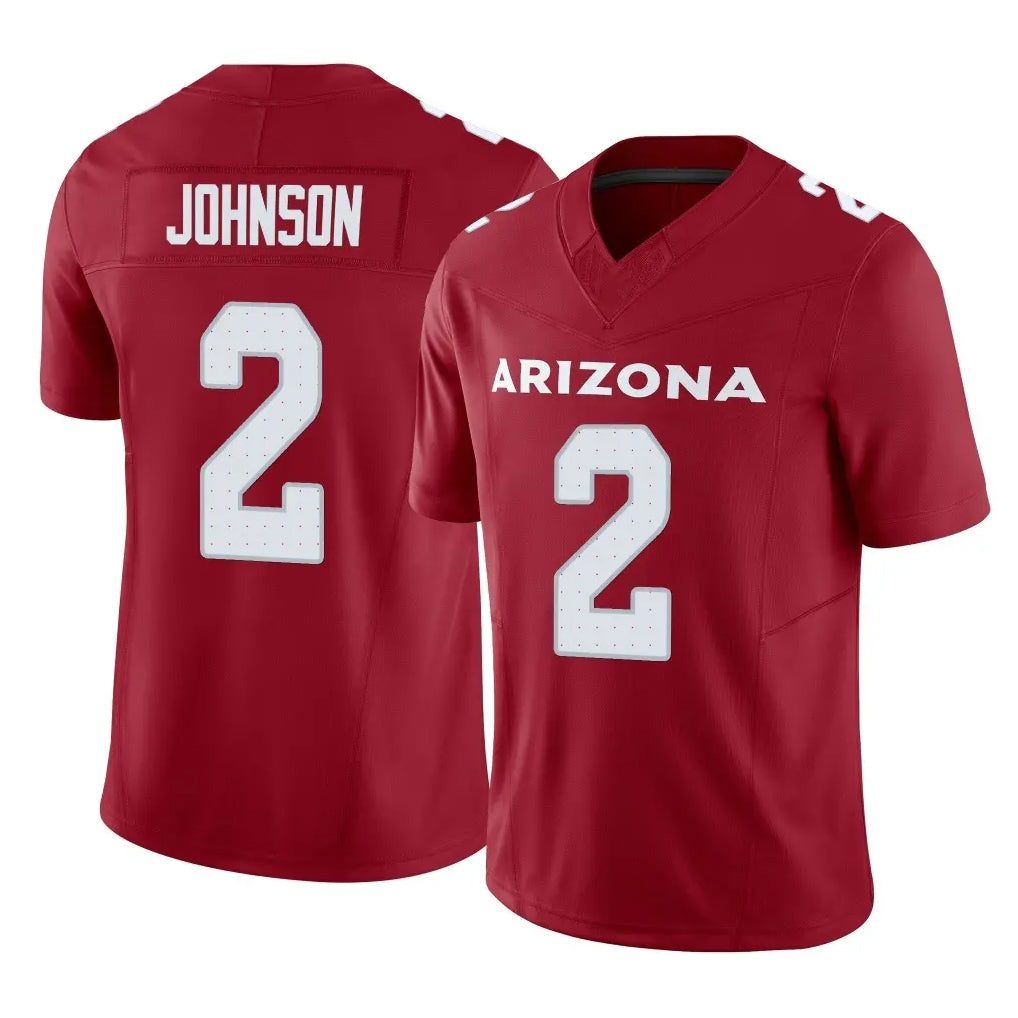 A.Cardinals #2 Will Johnson Player Cardinal Vapor F.U.S.E. Limited Home Game Ndoa Stitched Jerseys