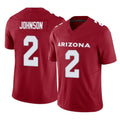 A.Cardinals #2 Will Johnson Player Cardinal Vapor F.U.S.E. Limited Home Game Ndoa Stitched Jerseys