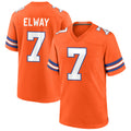 D.Broncos #7 John Elway Player Orange Throwback Game Ndoa Stitched Jerseys