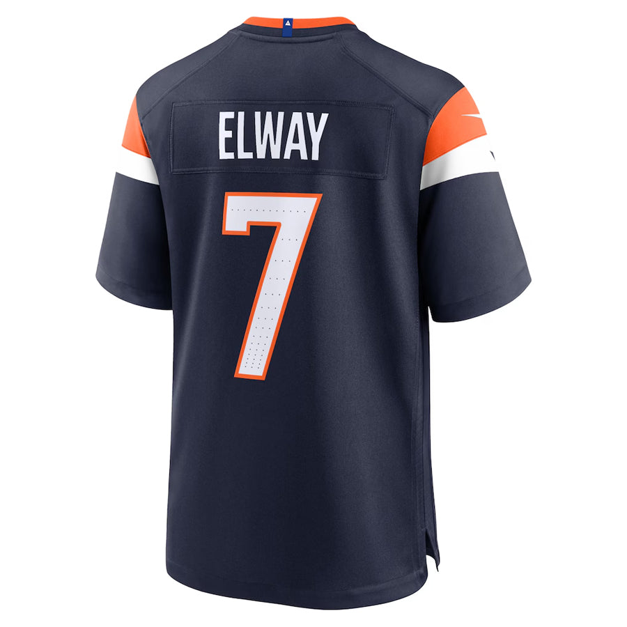 D.Broncos #7 John Elway Player Navy Home Game Ndoa Stitched Jerseys