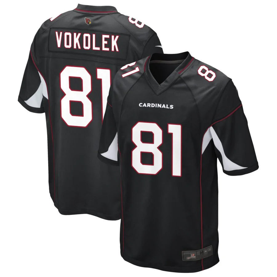 A.Cardinals #81 Travis Vokolek Player Black Game Ndoa Stitched Jerseys
