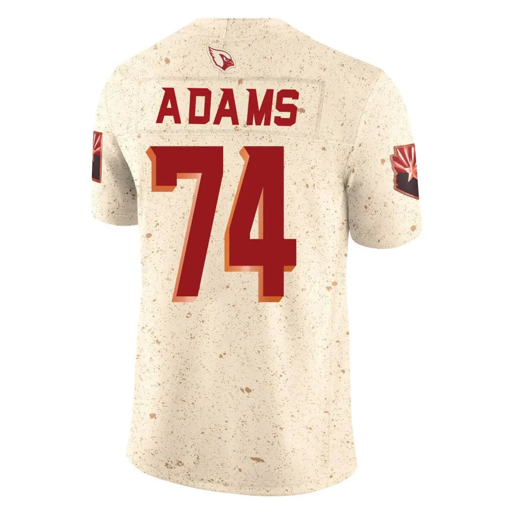 A.Cardinals #74 Isaiah Adams Player Cream Rivalries Collection Vapor Limited Home Game Ndoa Stitched Jerseys