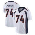 D.Broncos #74 Ben Powers Player White Vapor Untouchable Limited Home Game Ndoa Stitched Jerseys