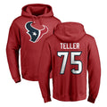 H.Texans #75 Wyatt Teller Player Red Pro Line Pullover Hoodie Limited Game Ndoa Stitched Jerseys