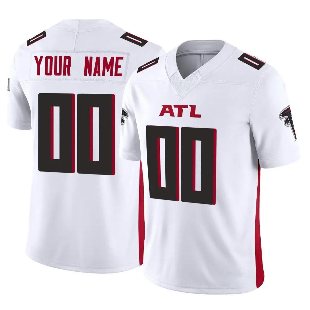 Custom A.Falcons White Vapor F.U.S.E. Limited Elite Home Game Any Name & Numbers Ndoa Stitched Jerseys
