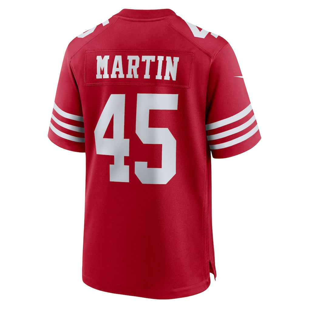 Ndoa SF.49ers #45 Nick Martin Scarlet Team Game Jersey