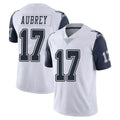 D.Cowboys #17 Brandon Aubrey Player White-Navy Limited Color Rush Vapor Untouchable Home Game Ndoa Stitched Jerseys