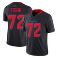 H.Texans #72 Tommy Togiai Player Navy Limited 2nd Alternate Vapor F.U.S.E. Home Game Ndoa Stitched Jerseys