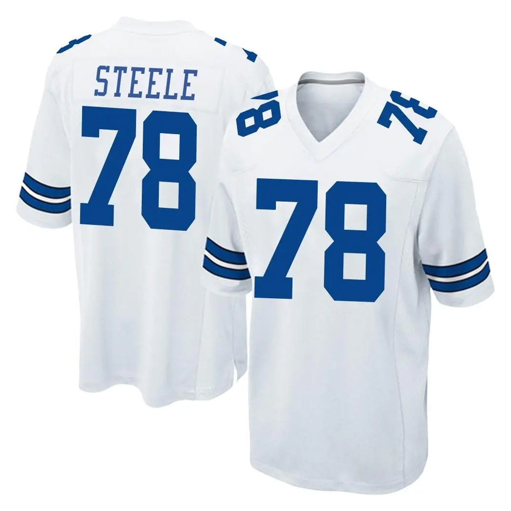 D.Cowboys #78 Terence Steele Player White Home Game Ndoa Stitched Jerseys