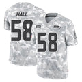 S.Seahawks #58 Derick Hall Player Arctic Camo Limited Salute To Service Home Game Ndoa Stitched Jerseys